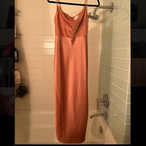 BLHD by Anthropologie Bridesmaid Cali Satin Charmeuse Midi Dress